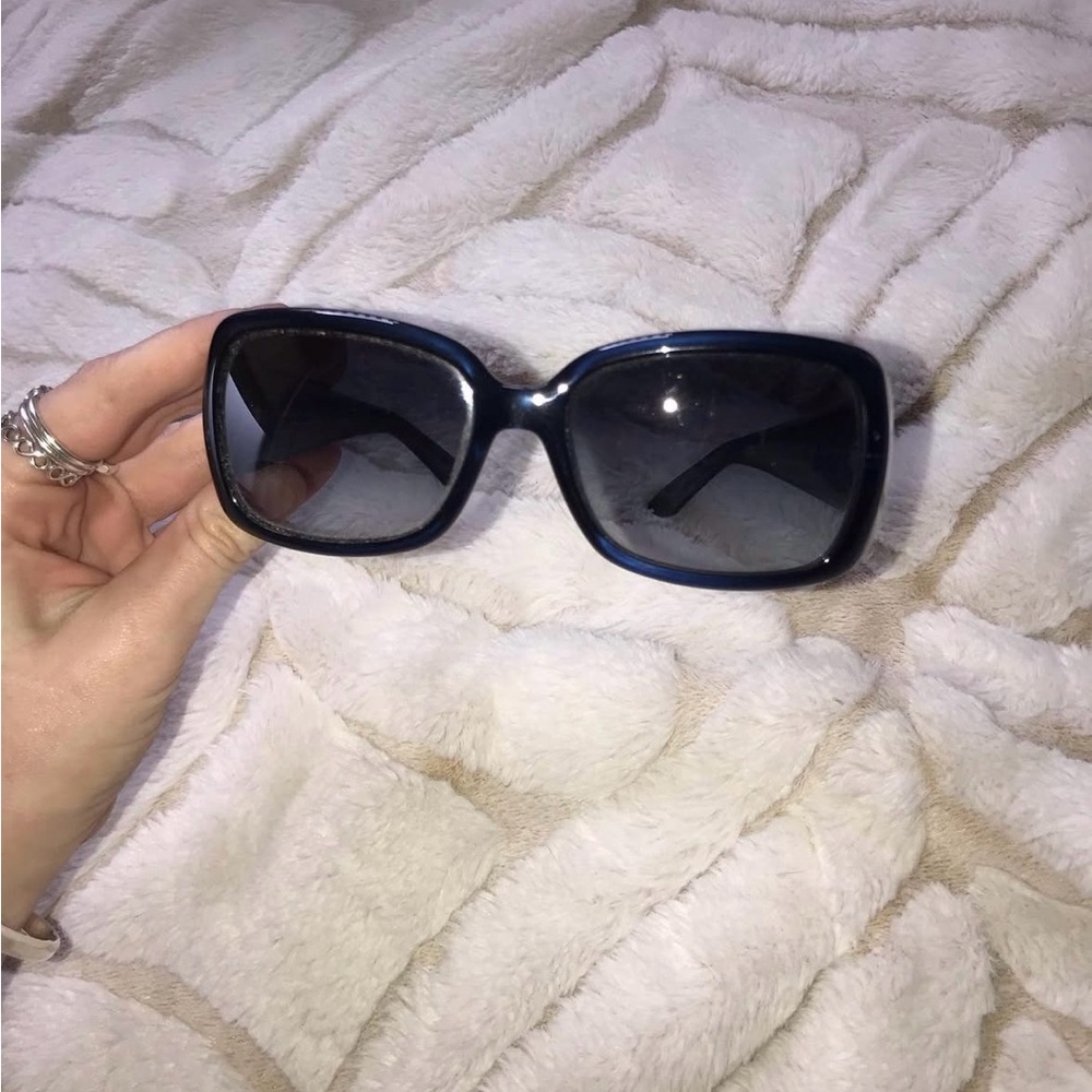 Fendi Blue Oversized Sunglasses with Gradient Lenses